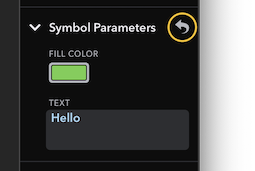 Button for Resetting Parameter Values